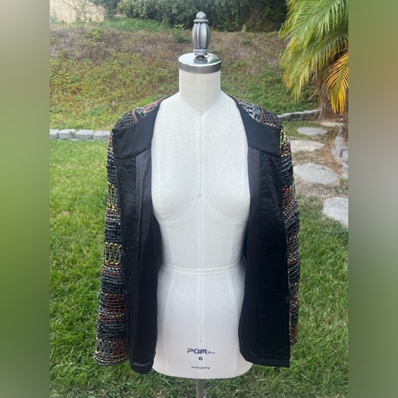 Chico’s Multicolored Embroidered Jacket - Picture 3 of 8